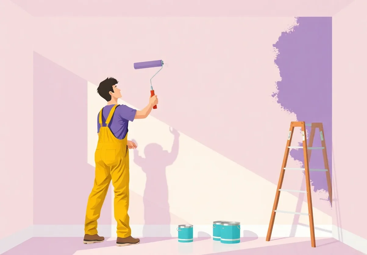 Peintre Auxerre 89000 en intervention sur un chantier
